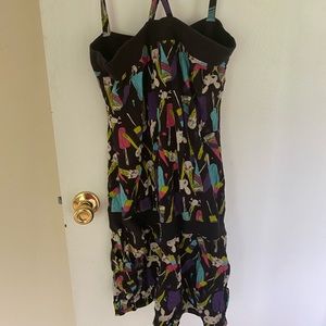 Funky pattern tube dress